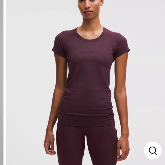 lululemon athletica Tops - lululemon athletica Swiftly Tech Short Sleeve 2.0 | Black Plum